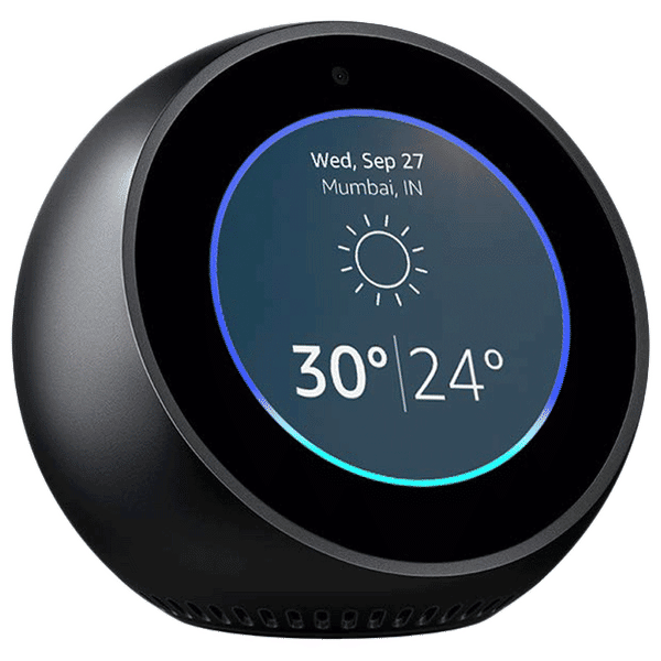 Buy Amazon Echo Spot Smart Speaker (B01J6A7FGQ, Black) online - Croma